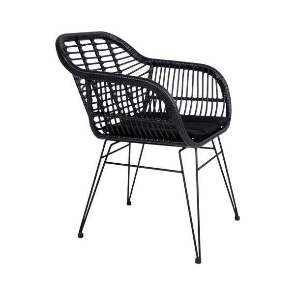 2 āra rotangpalmas krēslu komplekts ar sēdekļa spilvenu House Nordic Trieste-image-1