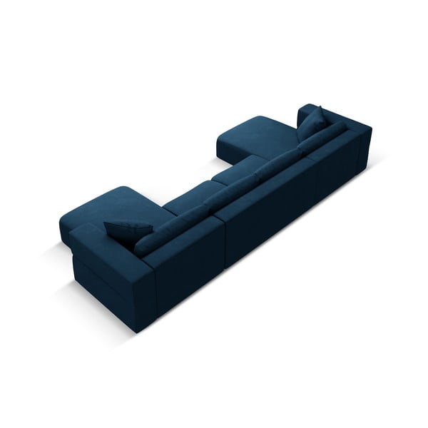 Zils stūra dīvāns (U veida) Esther – Milo Casa-image-3