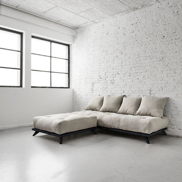 Dīvāns Senza Black/Light Grey-image-2