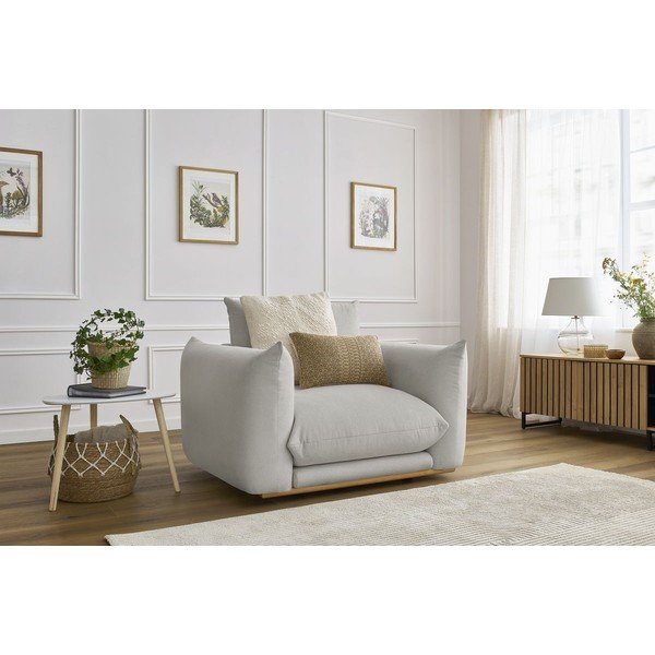 Gaiši pelēks atpūtas krēsls Ernest – Bobochic Paris-image-1