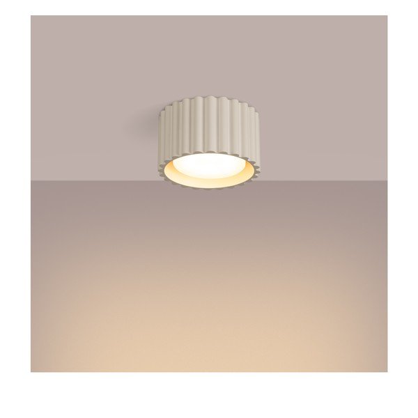 Bēša metāla prožektora tipa lampa ø 10 cm Zora – Sollux-image-4