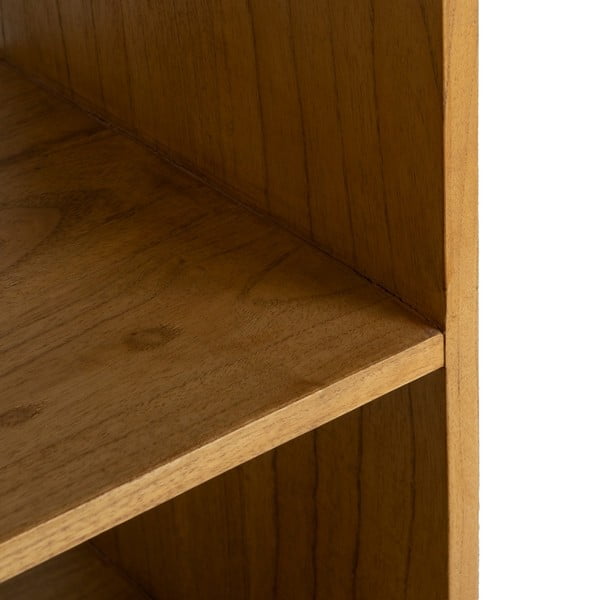 Dabīga toņa ciedra masīvkoka grāmatplaukts 90x150x40 cm Lysa – Ixia-image-4