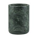 Tumši zaļš marmora trauks zobu birstei Marble – Mette Ditmer Denmark