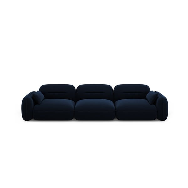 Tumši zils samta dīvāns 320 cm Audrey – Interieurs 86