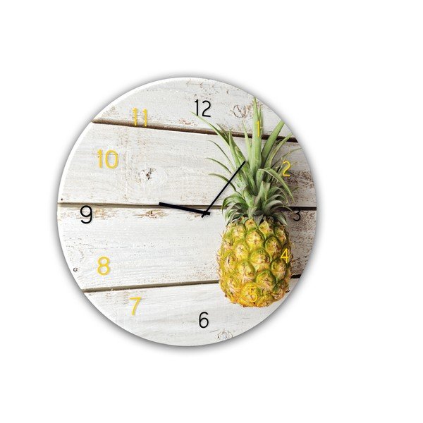 Sienas pulkstenis Styler Glassclock Pineapple, ⌀ 30 cm-image-2