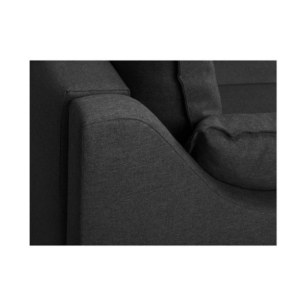 Tumši pelēks dīvāns Mazzini Sofas Ancolie, 150 cm-image-4