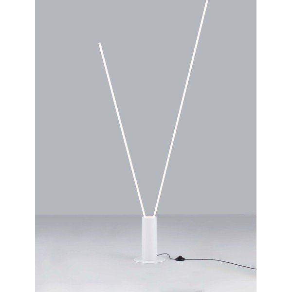 Matēti balta metāla LED stāvlampa ar saliekamu konstrukciju (augstums 181 cm) Kimolia – Nova Luce-image-3
