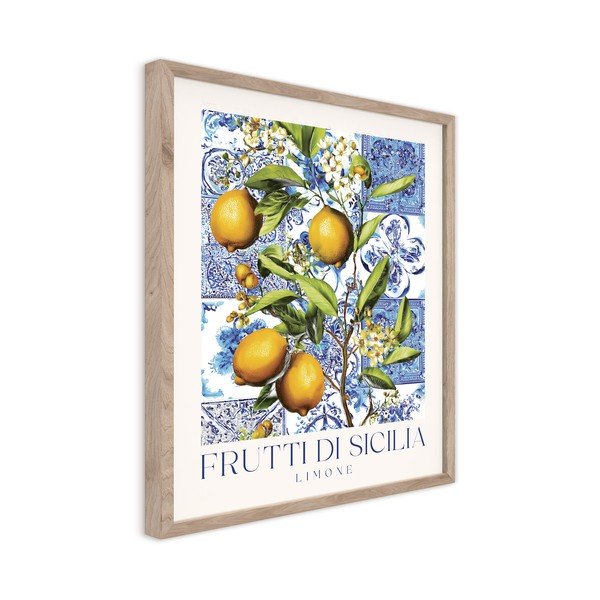 Drukāta glezna ar rāmi 40x50 cm Sicilia – Styler-image-4