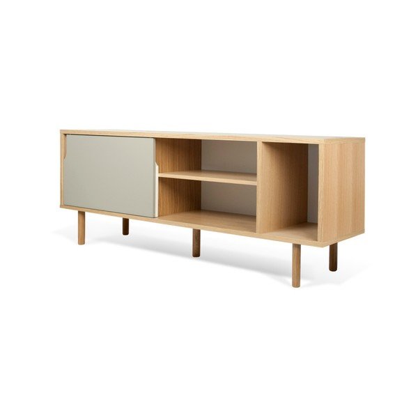 Balta un pelēka kumode TemaHome Dann Oak-image-4