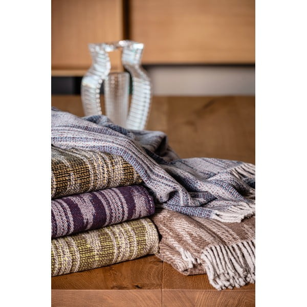 Brūns pleds ar kokvilnu Euromant Zanzibar, 140 x 180 cm-image-1