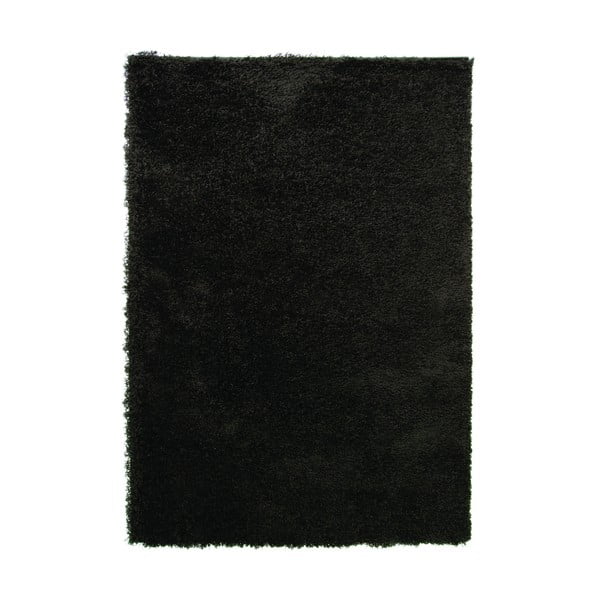 Melns paklājs Flair Rugs Cariboo Black, 60 x 110 cm