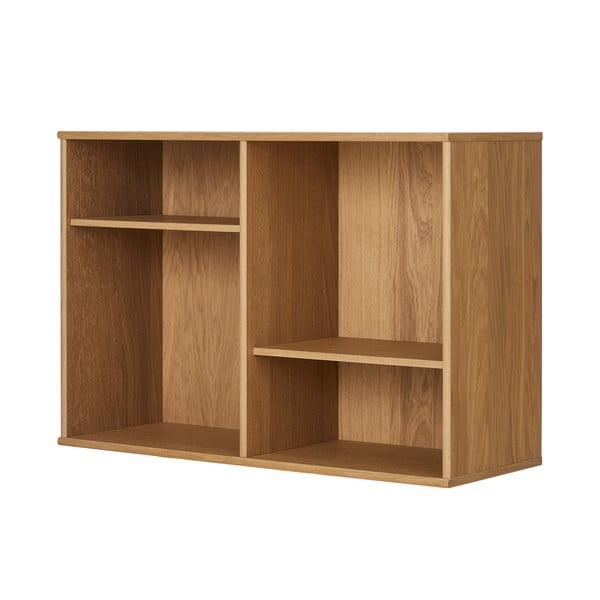 Dabīga toņa piekarināms grāmatplaukts ar ozolkoka imitāciju 89x61 cm Mistral – Hammel Furniture-image-3