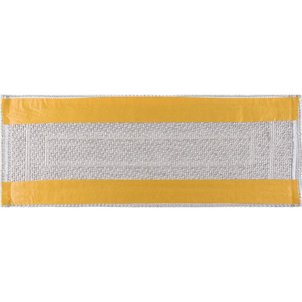 Krēmkrāsas kokvilnas kāpņu paklāji (16 gab.) 25x65 cm Tablo Krem – Vitaus-image-4