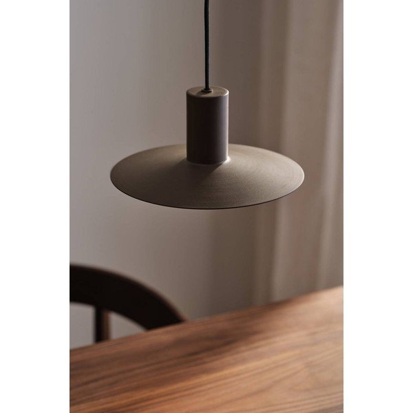 Brūna alumīnija piekaramā lampa ar regulējamu spilgtumu ø 25 cm Evan – Jotex-image-1