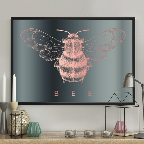 Sienas plakāts rāmī BUMBLEBEE, 40 x 50 cm-image-1
