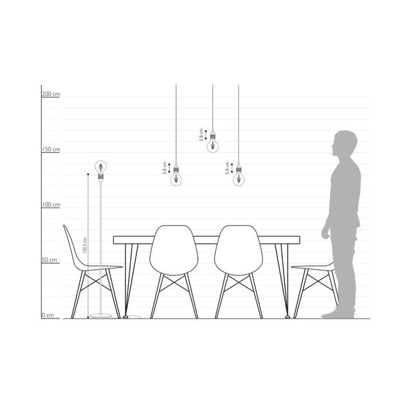 Melna brīvi stāvoša lampa Sotto Luce BI Elementary L 1F-image-2