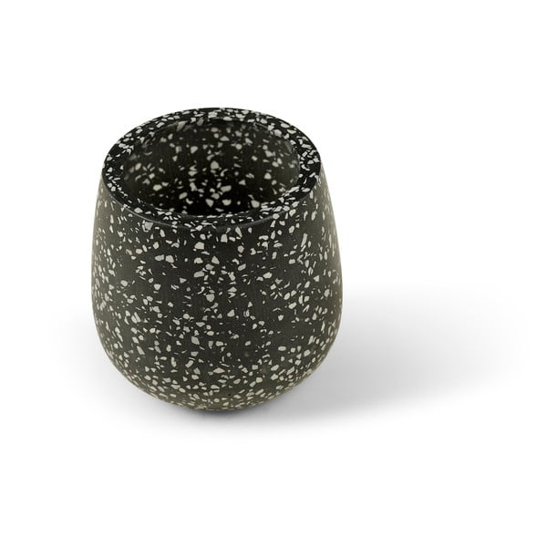 Tumši pelēks puķu pods Bonami Selection Terrazzo, ø 15 cm-image-1