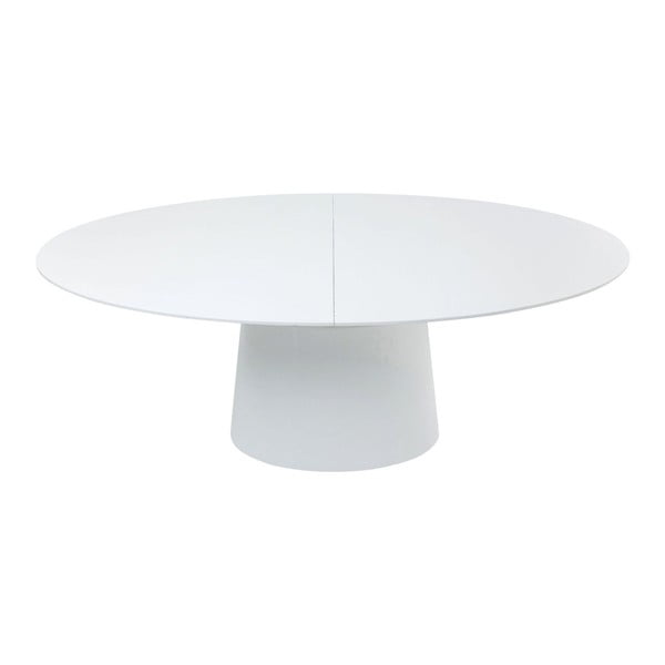 Balts izvelkamais pusdienu galds Kare Design Benvenuto, 200 x 110 cm