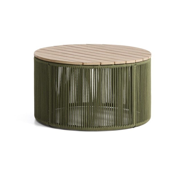 Apaļš dārza kafijas galdiņš ar akācijas koka galda virsmu ø 70 cm Dandara – Kave Home