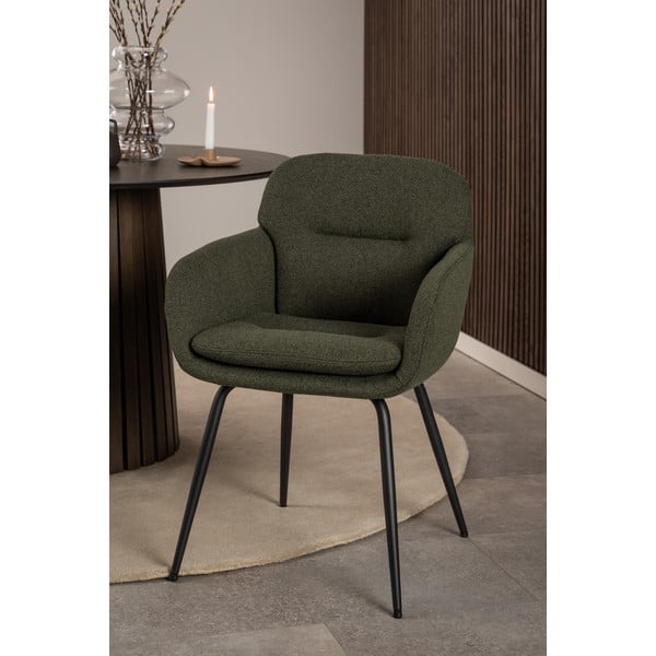 Haki polsterēts ēdamistabas krēsls ar roku balstiem Dora – Actona-image-1