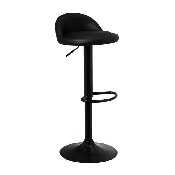Melni mākslīgās ādas bāra krēsli ar regulējamu augstumu (2 gab.) (sēdekļa augstums 72 cm) – Casa Selección