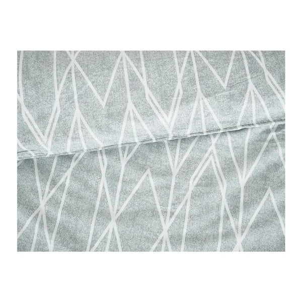 Pelēka vienguļamā gultas veļa no krepa auduma 140x200 cm Gray Stripes – B.E.S.-image-1