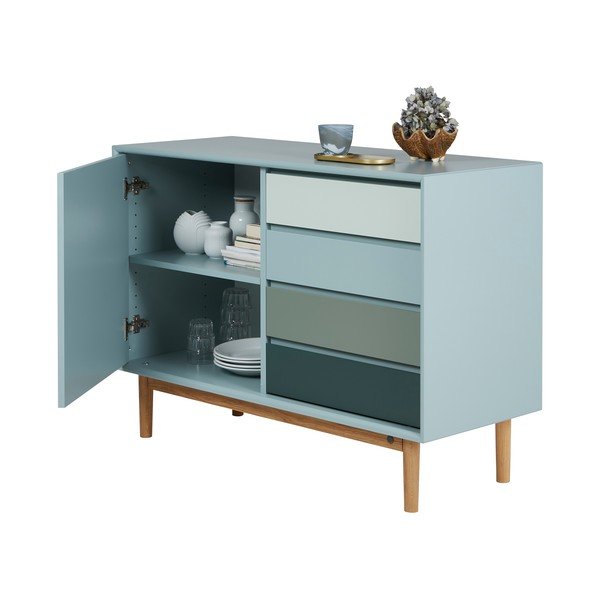 Piparmētru zaļa zema kumode 114x80 cm Color Box – Tom Tailor-image-4
