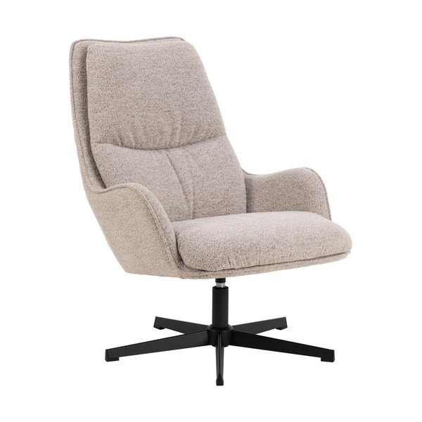 Bēšs grozāms atpūtas krēsls no buklē auduma Bosley – Actona