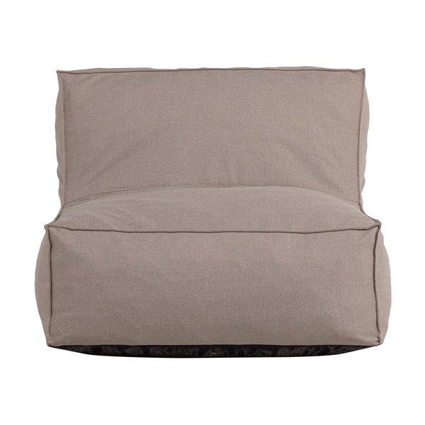 Pelēkbēšs polsterēts dārza atpūtas krēsls Velora – WOOOD-image-2