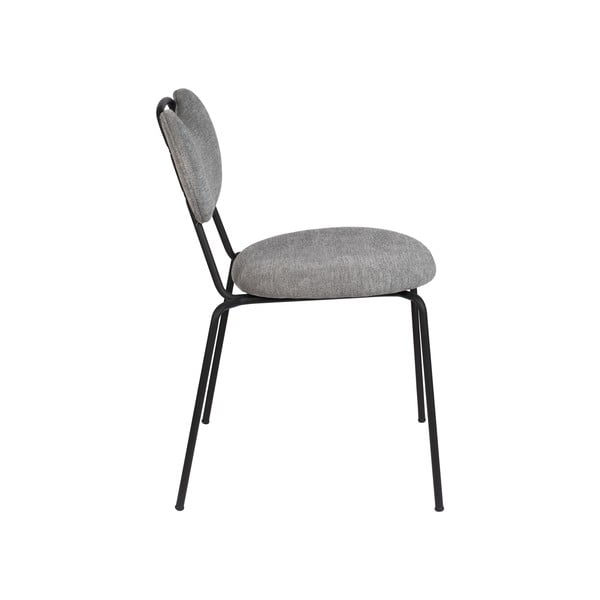 Pelēki ēdamistabas krēsli (2 gab.) Aspen – White Label-image-3