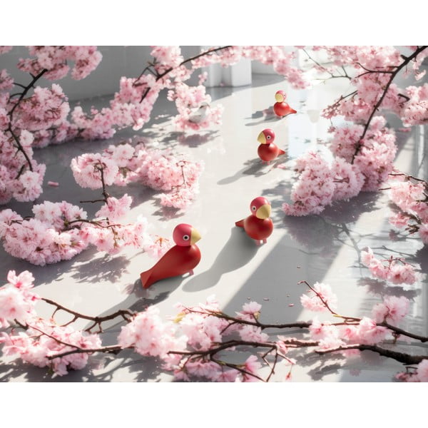 Masīvkoka statuete (augstums 12,5 cm) Bird Flora – Kay Bojesen Denmark-image-4