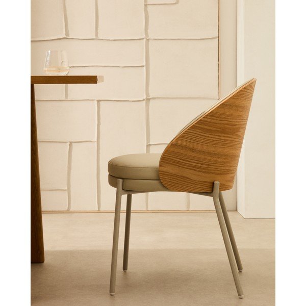 Krēmkrāsas pusdienu krēsls Eamy – Kave Home-image-2