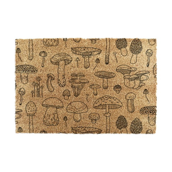 Kokosšķiedras kājslauķis 40x60 cm Mushrooms – Artsy Doormats