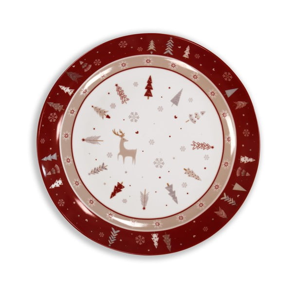 Porcelāna šķīvis ar Ziemassvētku motīvu Brandani Fiocco, ⌀ 30,5 cm