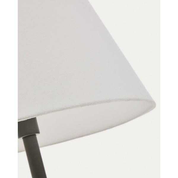 Tumši zaļa stāvlampa ar auduma abažūru (augstums 153 cm) Navat – Kave Home-image-4