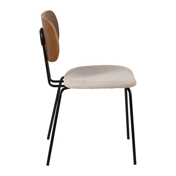 Brūni/krēmkrāsas pusdienu krēsli (4 gab.) Cleo – Ixia-image-2