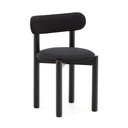 Melni ozola masīvkoka pusdienu krēsli (2 gab.) Nebai – Kave Home