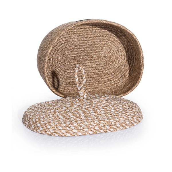 Auduma dekoratīvā uzglabāšanas kaste ar vāku – Mioli Decor-image-2