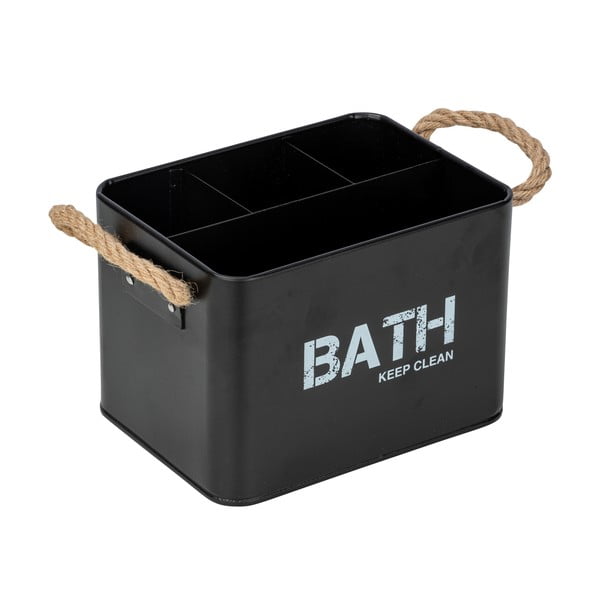 Melns vannas istabas organizators ar 4 nodalījumiem Wenko Gara-image-4