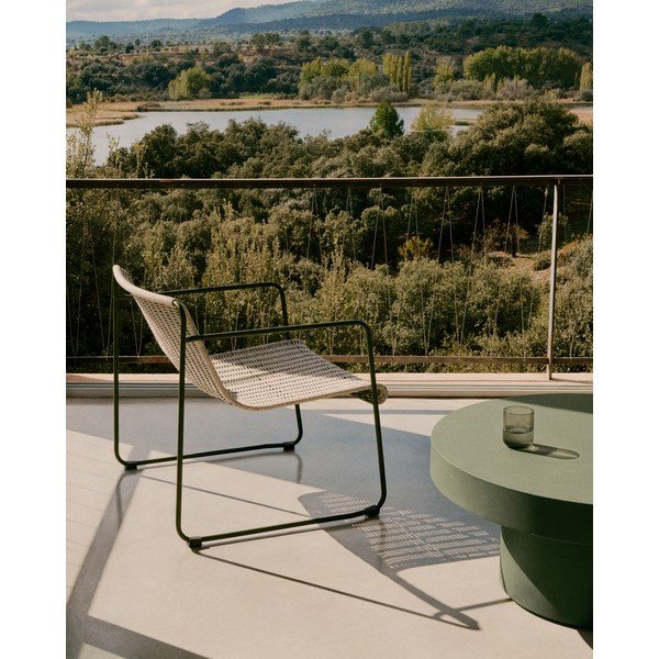 Betona apaļš dārza kafijas galdiņš ø 90 cm Aiguablava – Kave Home-image-2