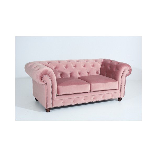 Rozā dīvāns Max Winzer Orleans Velvet, 196 cm-image-1