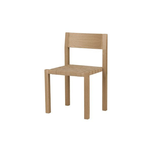 Dabīga toņa ozola masīvkoka pusdienu krēsls saliekams viens uz otra Toli – noo.ma