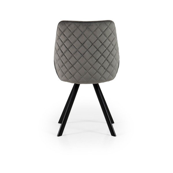 Pelēki samta pusdienu krēsli (2 gab.) Ritz – Tenzo-image-2