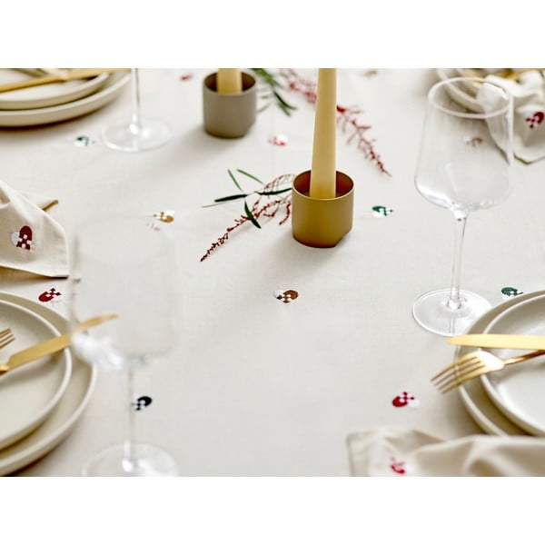 Kokvilnas galdauts 140x220 cm Hearts Embloidery – Södahl-image-3