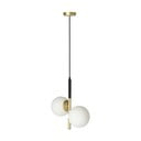 Piekaramā lampa zelta krāsā ar stikla abažūru 32,5x15 cm Duo – Candellux Lighting