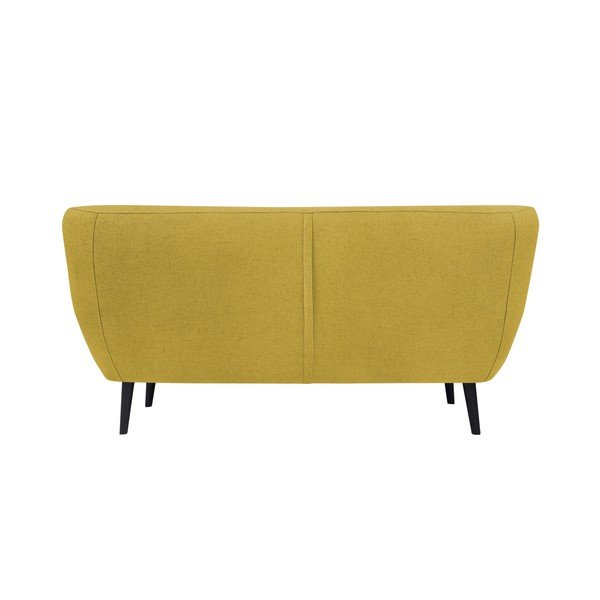 Dzeltens divvietīgs dīvāns ar brūnām kājām Mazzini Sofas Piemont-image-3