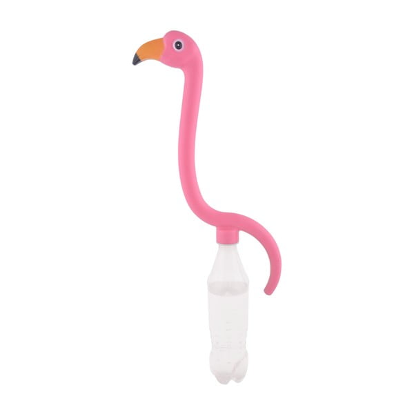 Rozā plastmasas smidzinātājs flamingo formā Esschert Design