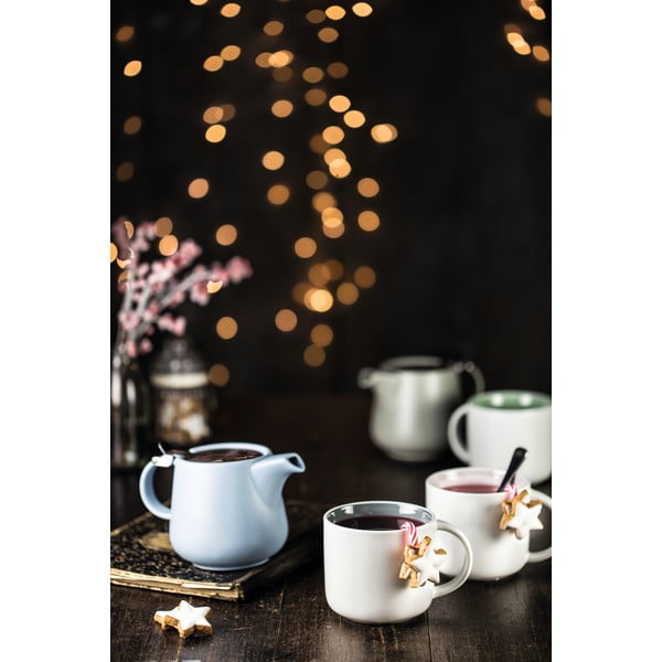 Balta porcelāna krūze ar rozā iekšpusi Maxwell & Williams Tint, 400 ml-image-2