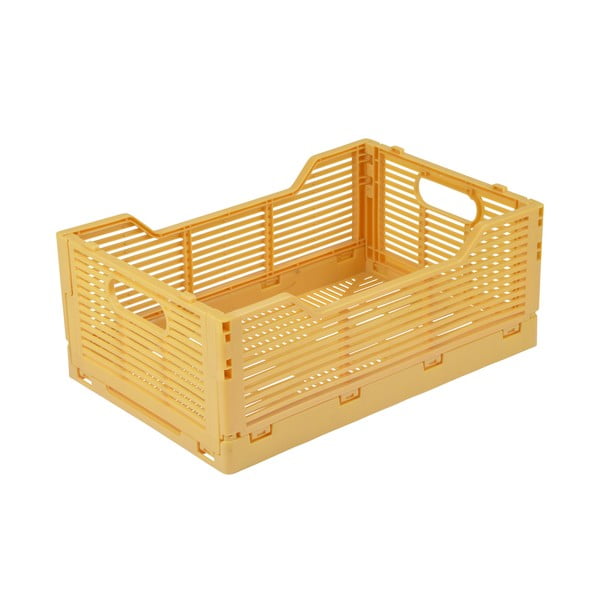 Okera dzeltena plastmasas uzglabāšanas kaste 30x20x11.5 cm – Homéa
