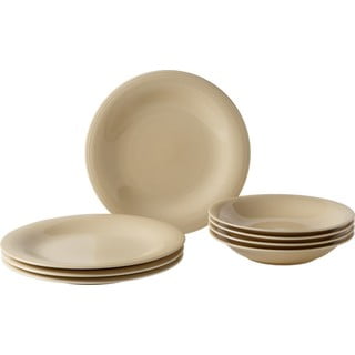 8 bēšu porcelāna šķīvju komplekts Villeroy & Boch Like Color Loop